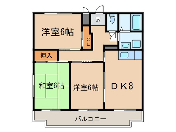 ハウスブランシェの物件間取画像